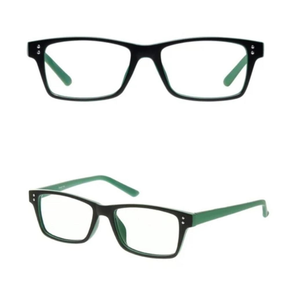 Seattle Unisex Eye Glasses RX -5.0 Lenses Matte Green Frame with Shell Case NEW
